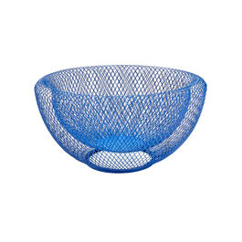 Blue wire mesh bowl